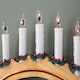 image 6 of Premier Wooden Christmas Candle Bridge Arch with 7 Flickering Candle Bulbs Mains Operated