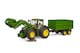 image 8 of Bruder John Deere 7R 350 frontloader and tandemaxle tipping trailer Construction Loader Model