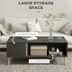 image 5 of HOMCOM Coffee Table Modern Centre Table with Storage Rectangular Grey Grey