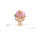 image 2 of Bouquet of Pink Carnation 3D Pop Up Greeting Card
