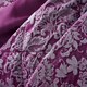 image 3 of Sandringham Damask Soft Easy Care Bed Linen Bedding Duvet Cover Quilt Set With Pillow Cases | Purple | Super King