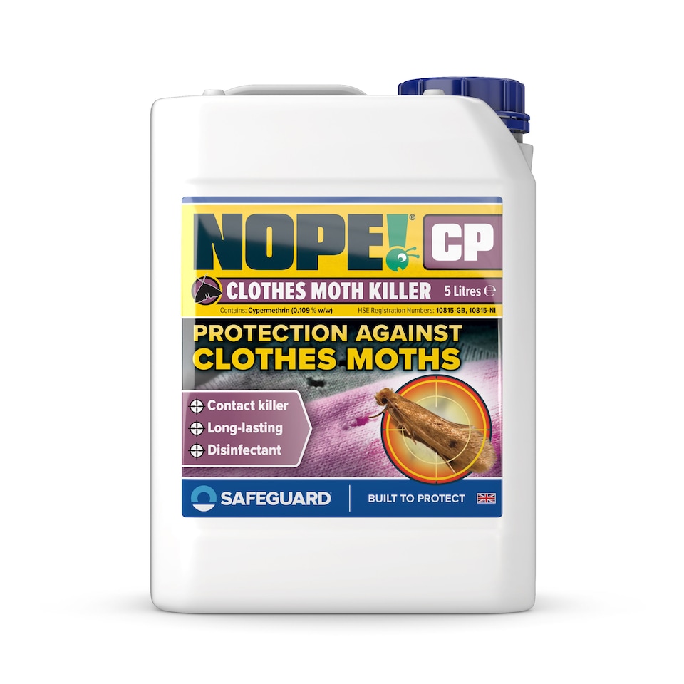 image 1 of NOPE CP Moth Killer (5 Litre) Fast acting, Odourless, Long-lasting Moth Repellent for Home, Clothes, Wardrobe, Room & Carpets