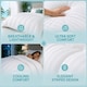 image 5 of Premium 2.5 Tog Summer Duvet Quilt - Lightweight Striped Microfibre, Breathable & Hypoallergenic