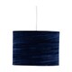 image 2 of Modern Navy Blue Crushed Velvet 33cm Easy Fit Ceiling Light Shade Pendants | Blue | Large | 1