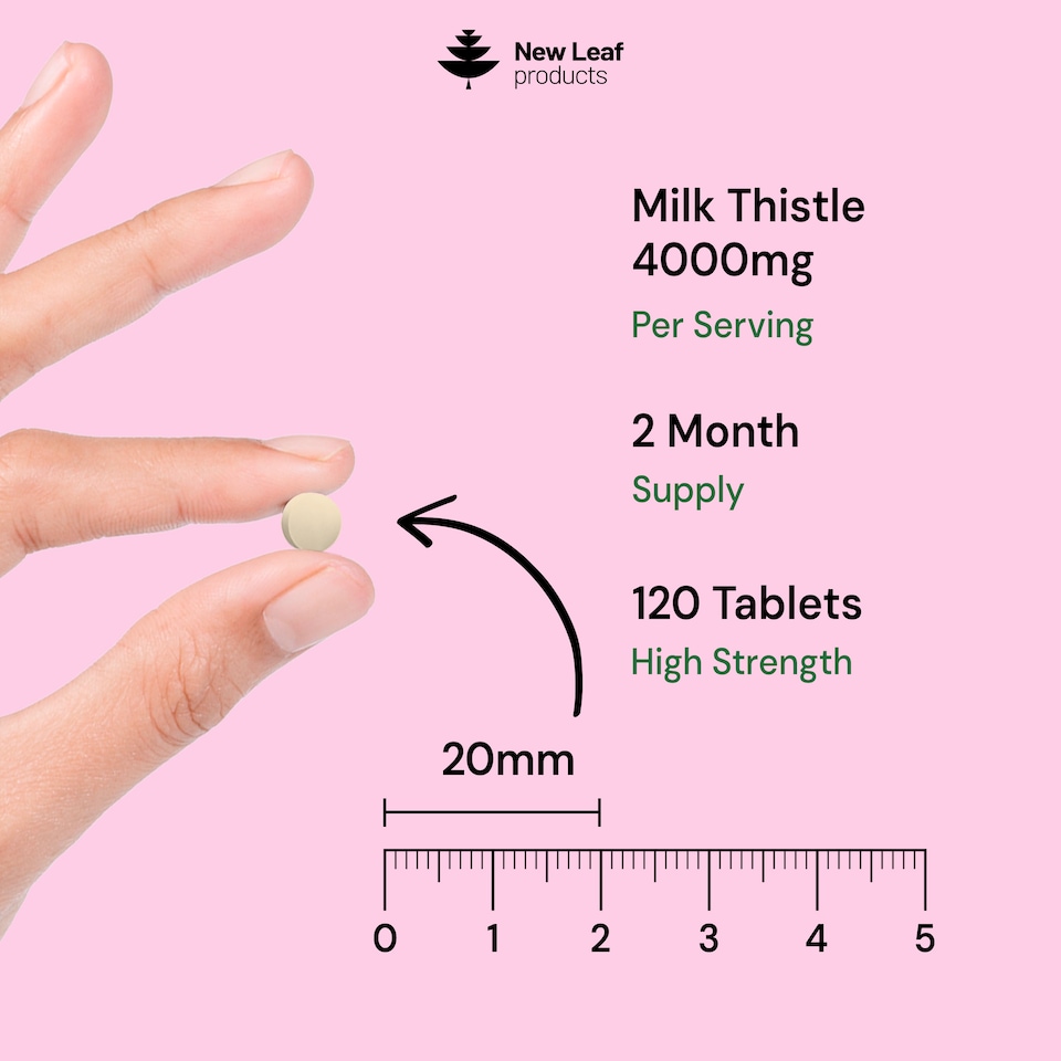 image 1 of Milk Thistle Tablets 4000mg - 80% Silymarin High Strength
