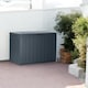 image 3 of 190L Outdoor Polypropene Storage Box Garden with Lid Vertical Stripes | Black | 1