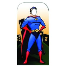 Superhero Stand In Cardboard Cutout - 183cm