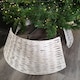 image 9 of 40/58cm Samuel Alexander KD Willow Christmas Tree Skirt Wicker Rattan- Medium White Wash