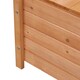 image 8 of Outsunny Garden Storage Bench, 2 Seater Fir Wood Outdoor Bench, Natural