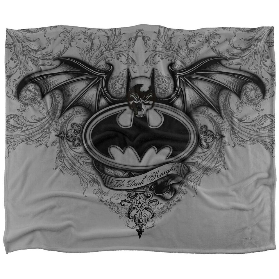 image 1 of Batman The Dark Knight Gothic Blanket - Multicoloured - One Size