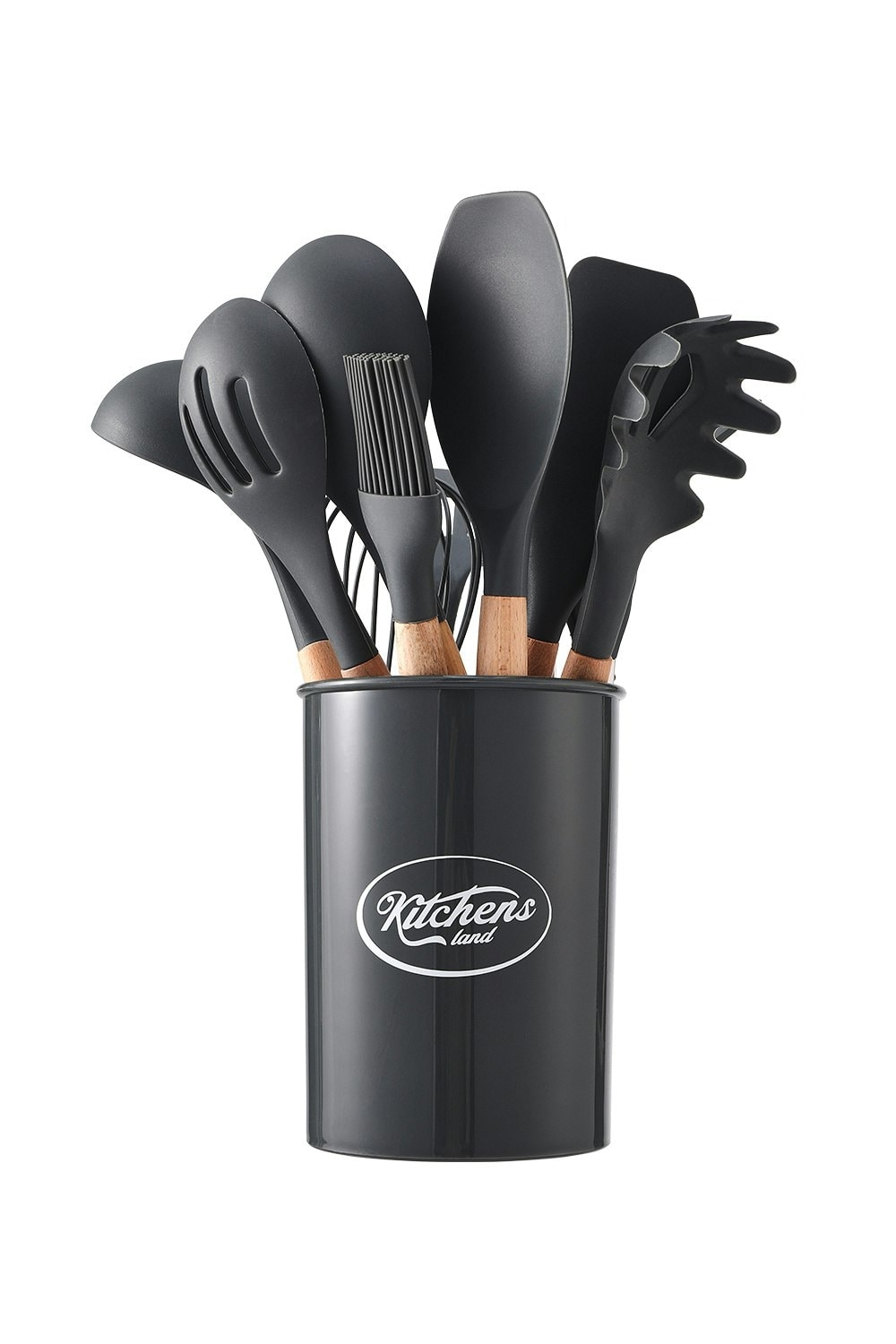 Living and Home 11-piece Silicone Kitchen Utensil Set for Nonstick Cookware