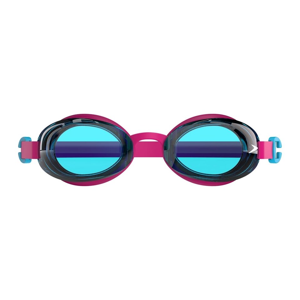 image 1 of Speedo Unisex Kids Jet 2.0 Swiming Goggles | Enhanced Vision, Electric Pink/Azure Blue, One Size
