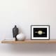 image 2 of NASA Hubble 4 Moon Transit Parent Planet Saturn Titan 9x7" Black Framed Wall Art Print