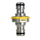 image 1 of Hozelock Pro Double Male Hose Connector - Silver - One Size