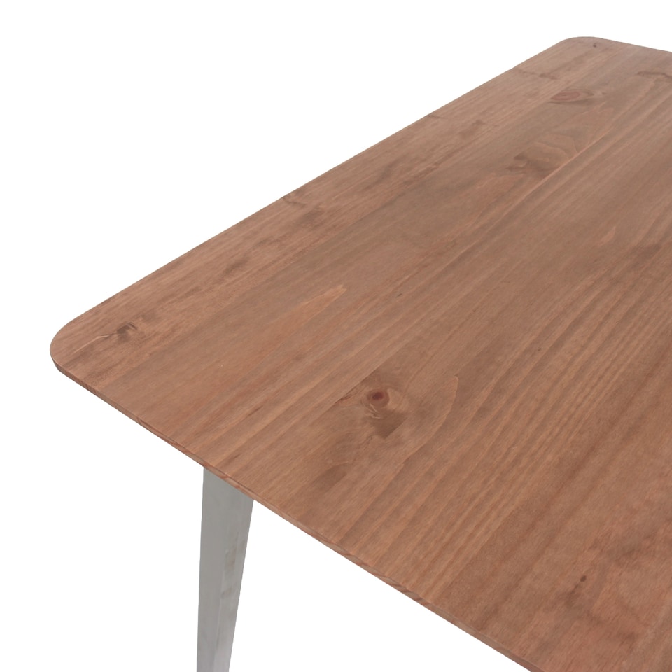 image 1 of Premium Corona 140cm Rectangular Dining Set with Table and 2 Benches - Grey or White Waxed Pine | Grey | Grey | One Size | 1