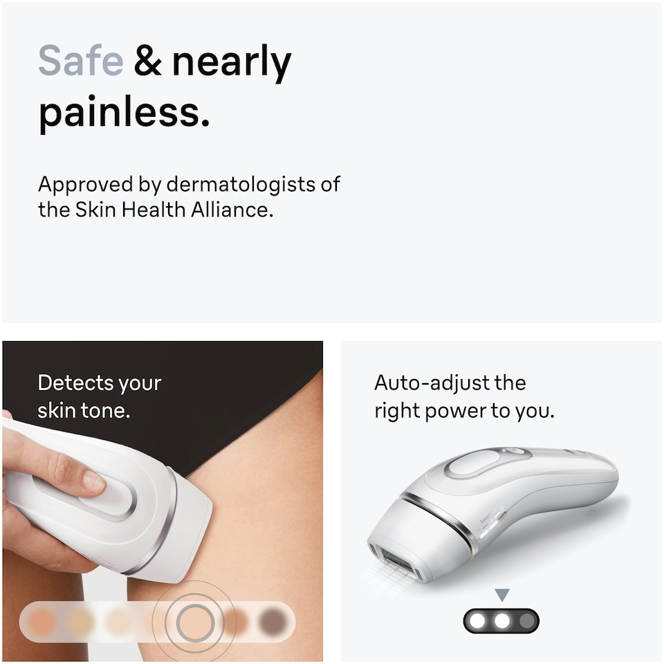 image 1 of Braun Silk·expert Pro 3, Women’s IPL, At Home Hair Removal Germanyvice with Pouch, White/Silver, PL3233