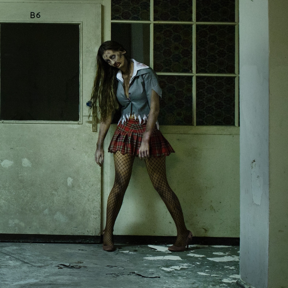 image 1 of Womens Zombie Costume | Red | red | M | 1