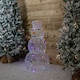 image 4 of Premier - 90cm Lit Soft Acrylic Christmas Snowman With 80 Multi LED
