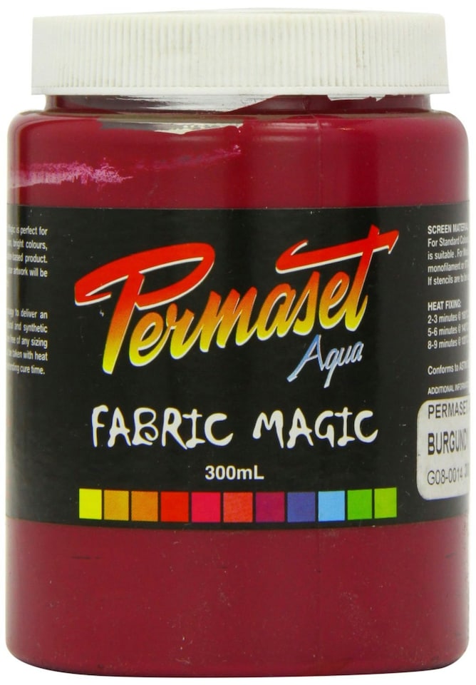 Permaset Aqua Supercover Ink, Burgundy, 300ml