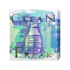 Clean Freak Blue (Canvas Print) 24" x 16"