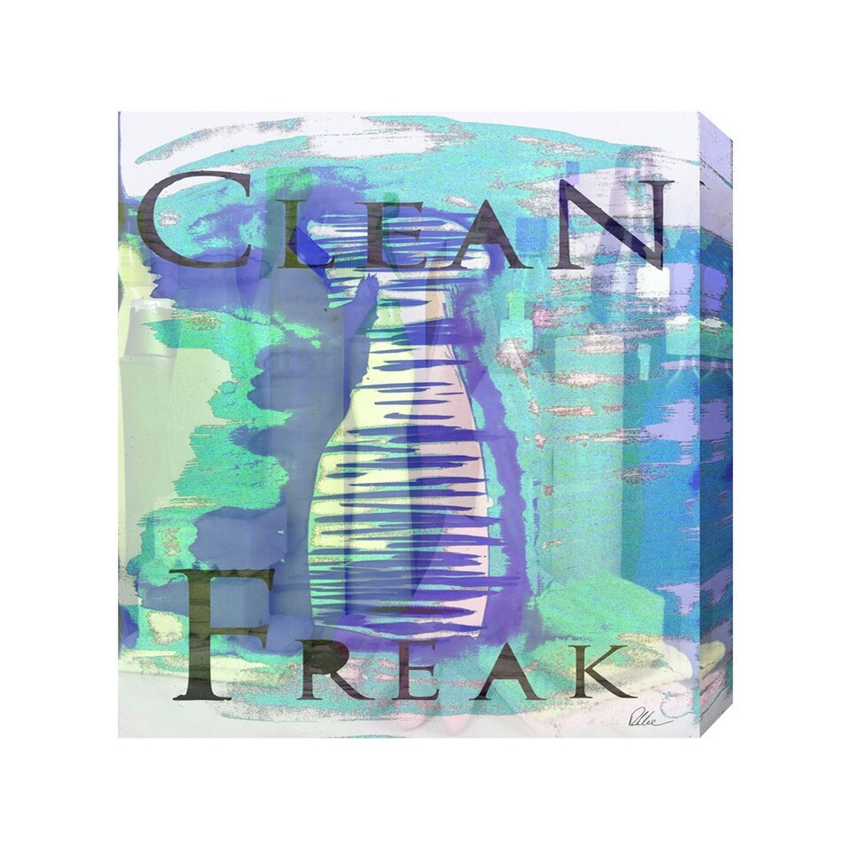 image 1 of Clean Freak Blue (Canvas Print) 24" x 16"