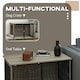 image 4 of PawHut Dog Crate Furniture End Table w/ Cushion for Large Dogs