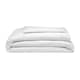 image 1 of Belledorm 540 Thread Count Satin Stripe Duvet Cover Set - White - Superking