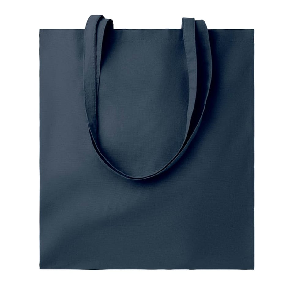 MidOcean Cottonel Colour ++ Cotton Shopper Bag - French Navy - One Size | Cream