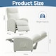 image 6 of MCC Direct Push Back Chair Teddy Fur Fabric Reclining Pushback Armchair Sofa
