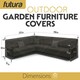image 6 of Futura L Shape 222x286x80cm Waterproof Garden Furniture Cover 600D