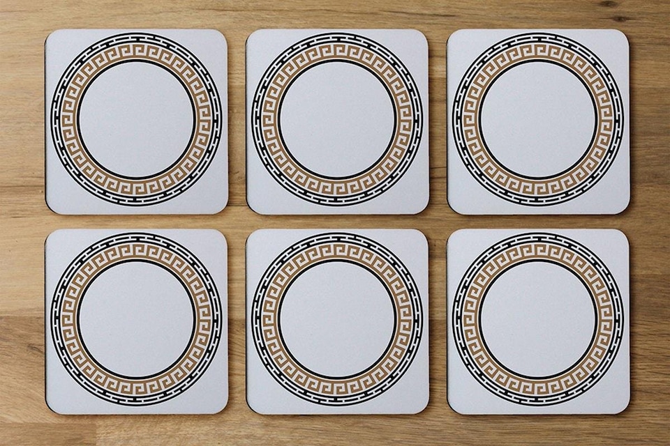 image 1 of Greek Key Frame (Coaster)