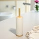 image 1 of Showerdrape Bondi Cream Toilet Brush & Holder | Cream | 1