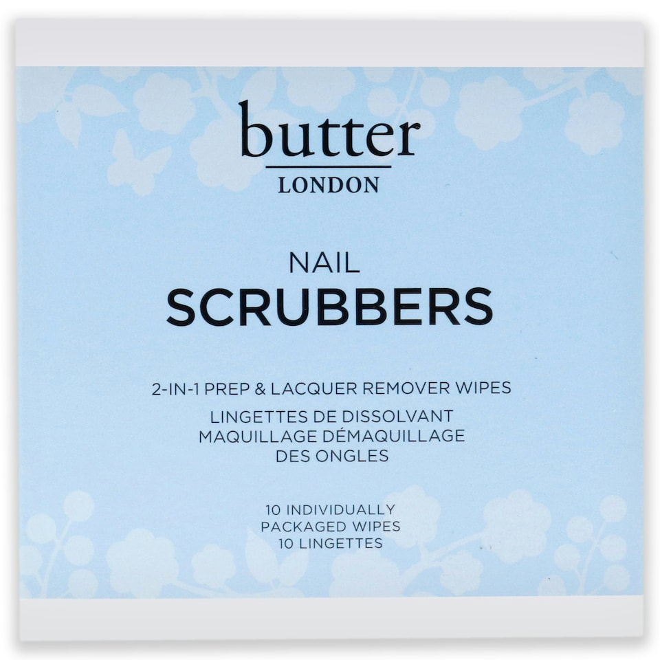 image 1 of Nail Scrubbers by Butter London for Women - 10 Pc Wipes