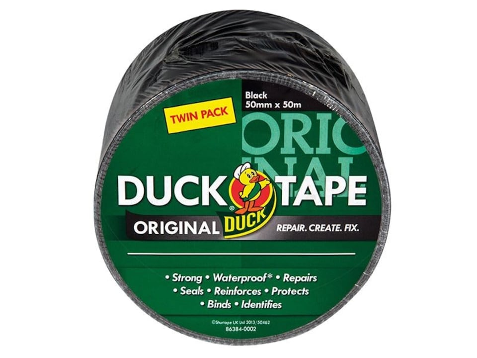 Shurtape - Duck Tape Original 50mm x 50m Black (Twin Pack)
