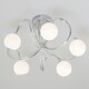 image 3 of BHS Soni 5 Light Flush Ceiling Light | Silver | Chrome | 1