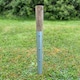 image 5 of Metal Log Roll Stakes for Lawn Garden Border Edging (Pack of 10)