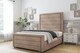 image 2 of Sloomy Ashford Mink Naples Bed Frame With Mattress With 50" Upholstered Headboard 2'6 Small Single