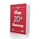 image 2 of Happy 20Th 20 Years Wedding For Wife Husband Anniversary Card