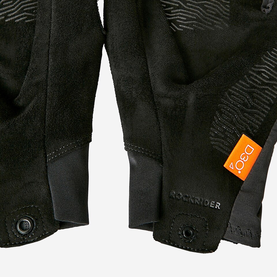 image 1 of Decathlon D3O® 900 Protective Cycling Gloves-Black