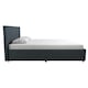 image 3 of Kelly Bed with Storage Fabric Navy, Double