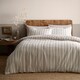 image 1 of Appletree Yarn Dyed Woven Thin Stripe Duvet Cover Set Natural