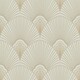 image 4 of Sublime Art Deco Geometric Natural Wallpaper Brown | Beige