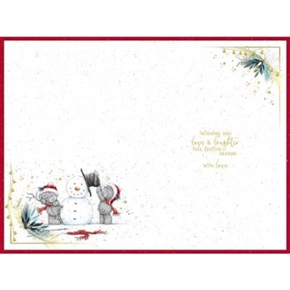 image 1 of Bears Walking Hand In Hand Son And Partner Christmas Card