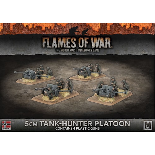 Flames of War: 5cm Tank Hunter Platoon - Brand New