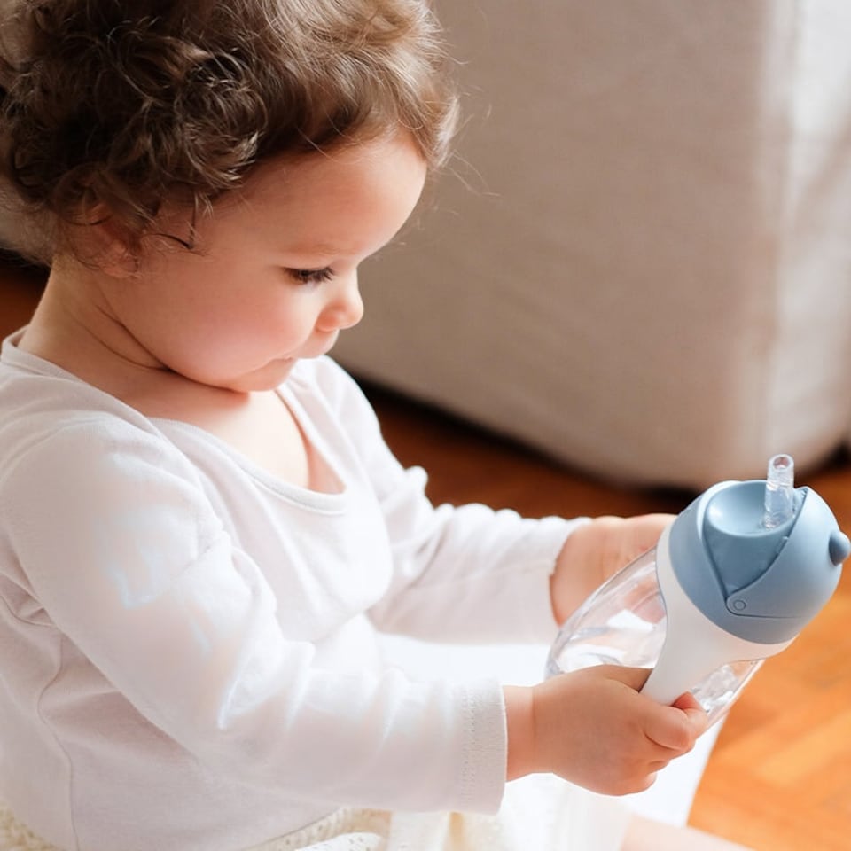 image 1 of Béaba Tritan Straw Cup Blue 300ml