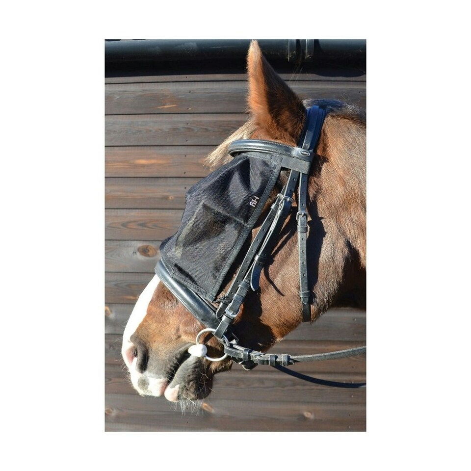 image 1 of Hy Riding Fly Mask - Black - Medium