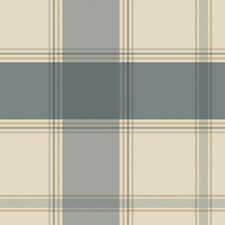 Belgravia Bramble Checked Wallpaper - Blue - 10m x 0.5m Blue