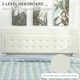 image 4 of HOMCOM King Size Bed Frame with Storage and Adjustable Headboard, Cream