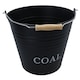 image 2 of Coal Bucket Fireplace Scuttle Fireside Carrier Storage 12 Litres Capacity Fire Log