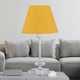 image 2 of Chrome Jewelled Table Lamp with Ochre Yellow Shade Chrome | Yellow
